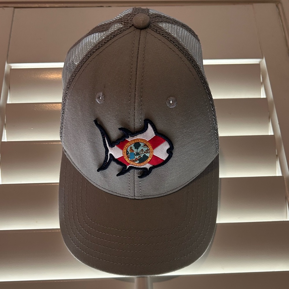 Gray Southern Tide Embroidered Trucker Hat